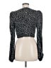 Lulus 100% Polyester Black Long Sleeve Top Size M - photo 2