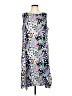 Liv 100% Polyester Print Silver Cocktail Dress Size L - photo 1