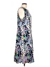 Liv 100% Polyester Print Silver Cocktail Dress Size L - photo 4