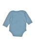Hb 100% Cotton Blue Long Sleeve Onesie Size 0-3 mo - photo 2