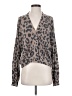Final Touch Animal Print Brown Cardigan Size S - photo 1