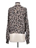 Final Touch Animal Print Brown Cardigan Size S - photo 2