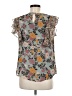 DR2 100% Polyester Gray Short Sleeve Blouse Size M - photo 2