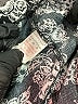Atmosphere 100% Viscose Paisley Black Shorts Size 6 - photo 3