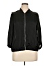 Notations 100% Polyester Black Track Jacket Size XL Petite - photo 1