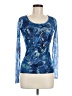 FUZZI Blue Long Sleeve Top Size M - photo 1