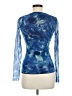 FUZZI Blue Long Sleeve Top Size M - photo 2
