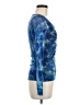 FUZZI Blue Long Sleeve Top Size M - photo 4