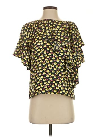 J.Crew Collection Short Sleeve Silk Top (view 1)