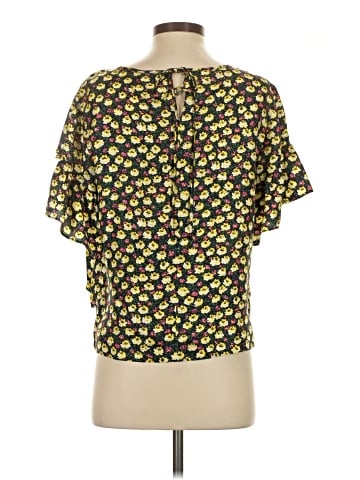 J.Crew Collection Short Sleeve Silk Top (view 2)