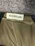 Nicholas 100% Silk Solid Green Cargo Pants Size 4 - photo 7