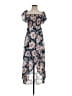 Pink Blush 100% Polyester Floral Blue Casual Dress Size S - photo 1