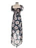 Pink Blush 100% Polyester Floral Blue Casual Dress Size S - photo 2