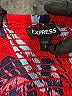 Express 100% Rayon Tropical Red Cocktail Dress Size S - photo 7