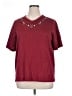 BonWorth Burgundy Short Sleeve Top Size XL - photo 1