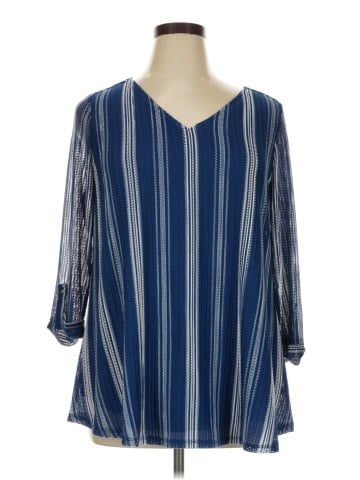 Roz & Ali 3/4 Sleeve Blouse (view 1)