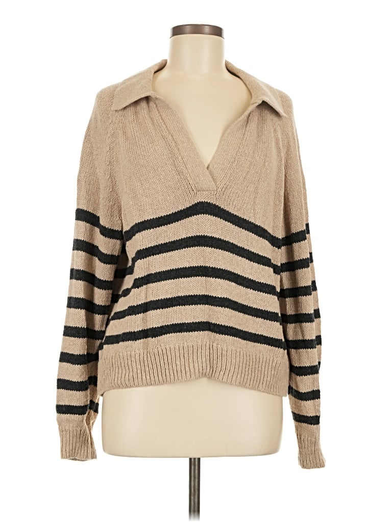 Pre-owned Marine Layer Wool Pullover Sweater In Tan