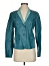 Worth 100% Leather Teal Blazer Size 4 - photo 1