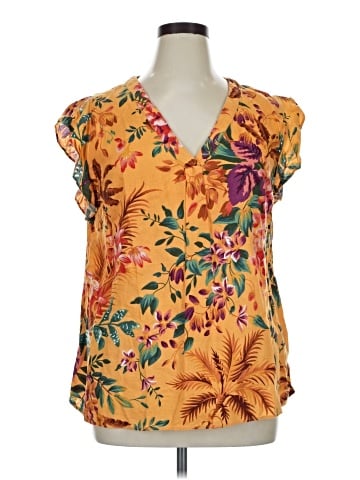 RACHEL Rachel Roy Short Sleeve Blouse (view 1)