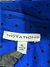 Notations Polka Dots Blue Long Sleeve Blouse Size XL - photo 6