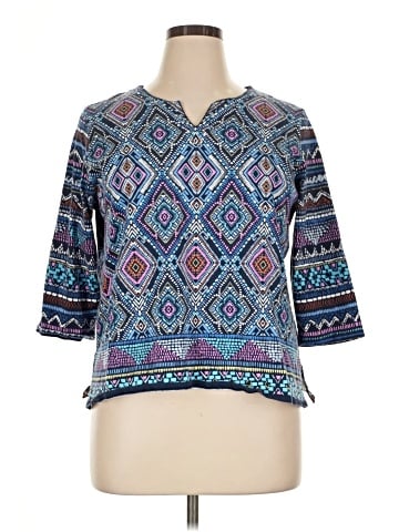 Alfred Dunner 3/4 Sleeve Top (view 1)