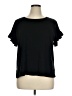 Max Studio Black Short Sleeve Top Size 1X - photo 1