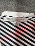 Green Envelope Stripes Silver Short Sleeve Top Size L - photo 7