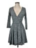 Mossimo Supply Co. Argyle Gray Casual Dress Size M - photo 1