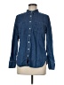 Remade 100% Cotton Blue Long Sleeve Button-Down Shirt Size M - photo 1