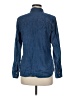 Remade 100% Cotton Blue Long Sleeve Button-Down Shirt Size M - photo 2