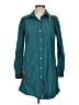 3J Workshop 100% Cotton Teal Long Sleeve Button-Down Shirt Size S - photo 1