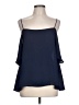 Dina Be 100% Polyester Blue Sleeveless Blouse Size L - photo 1