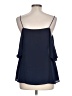 Dina Be 100% Polyester Blue Sleeveless Blouse Size L - photo 2