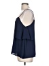 Dina Be 100% Polyester Blue Sleeveless Blouse Size L - photo 5