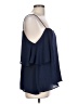 Dina Be 100% Polyester Blue Sleeveless Blouse Size L - photo 4
