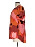 DR2 100% Polyester Orange Short Sleeve Blouse Size L - photo 5