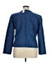 Ann Taylor 100% Polyester Polka Dots Blue Blazer Size 16 - photo 2