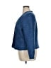 Ann Taylor 100% Polyester Polka Dots Blue Blazer Size 16 - photo 5