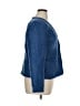 Ann Taylor 100% Polyester Polka Dots Blue Blazer Size 16 - photo 4