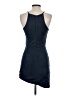 Soprano Solid Blue Casual Dress Size S - photo 2