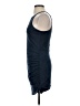 Soprano Solid Blue Casual Dress Size S - photo 5