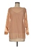Venus 100% Polyester Tan 3/4 Sleeve Blouse Size M - photo 1