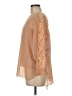 Venus 100% Polyester Tan 3/4 Sleeve Blouse Size M - photo 5
