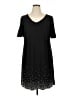 MSK Stars Black Casual Dress Size 1X - photo 1