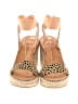 Dolce Vita Animal Print Leopard Print Tan Gold Wedges Size 8 1/2 - photo 2