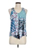 Lavish Blue Sleeveless Blouse Size M - photo 1