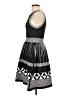 Maje 100% Polyester Graphic Black Cocktail Dress Size Sm (1) - photo 5