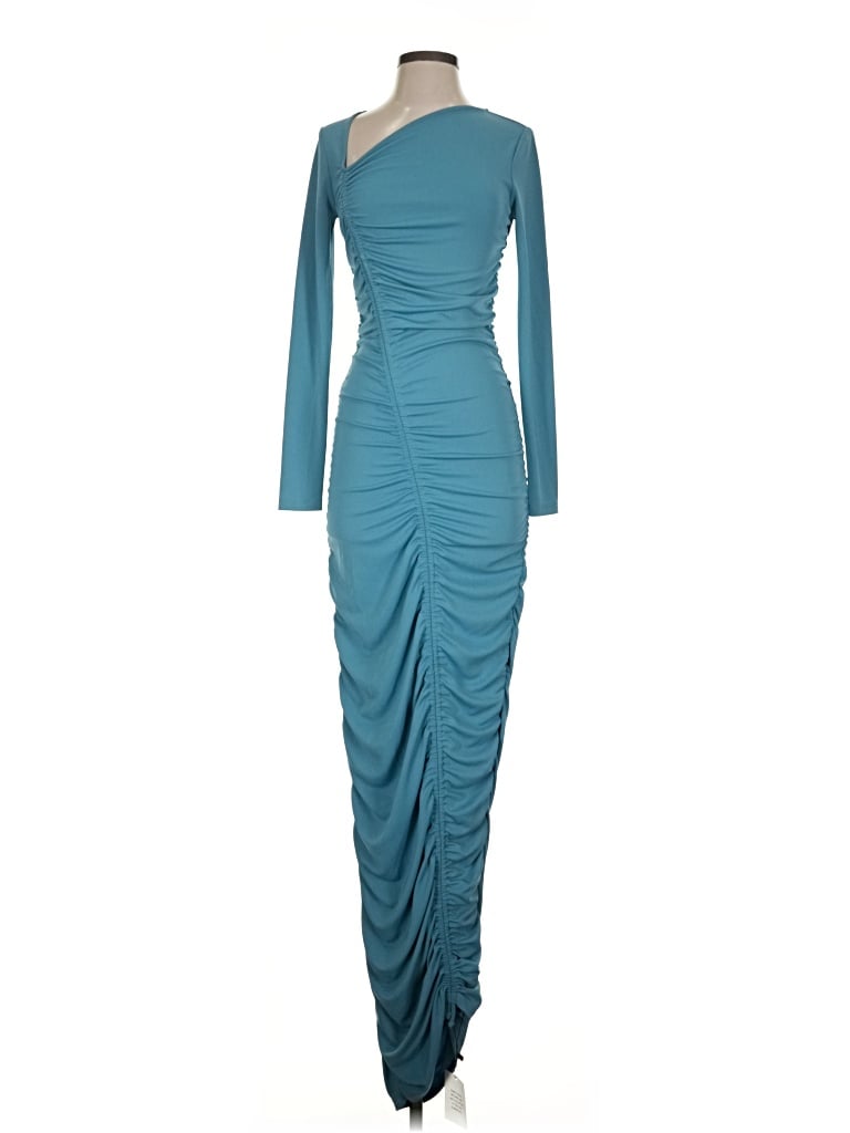 Pre-owned Michael Costello X Revolve Cocktail Dress In Teal