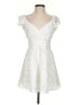 Selfie Leslie 100% Polyester White Cocktail Dress Size S - photo 1