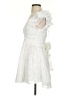 Selfie Leslie 100% Polyester White Cocktail Dress Size S - photo 5